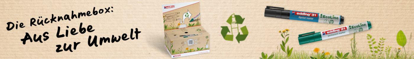 edding Returnbox - Im Interesse der Umwelt
