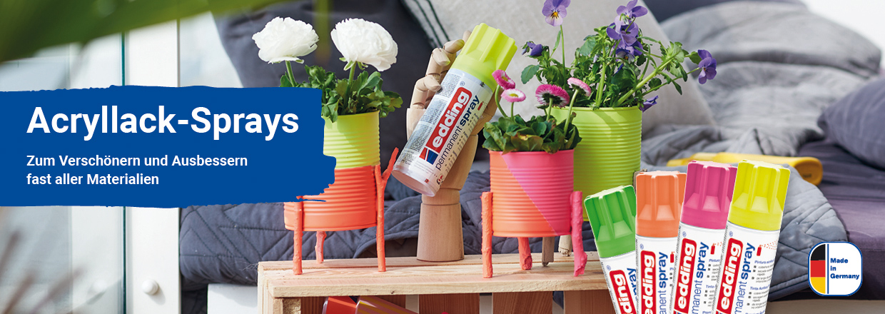 edding Permanentspray in Neonfarben