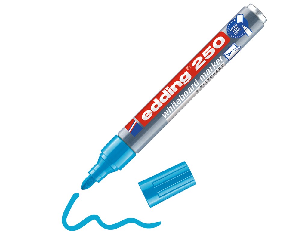 Edding 250 Whiteboard Marker Set - Multi-coloured - 4 Whiteboard Pens - View #9