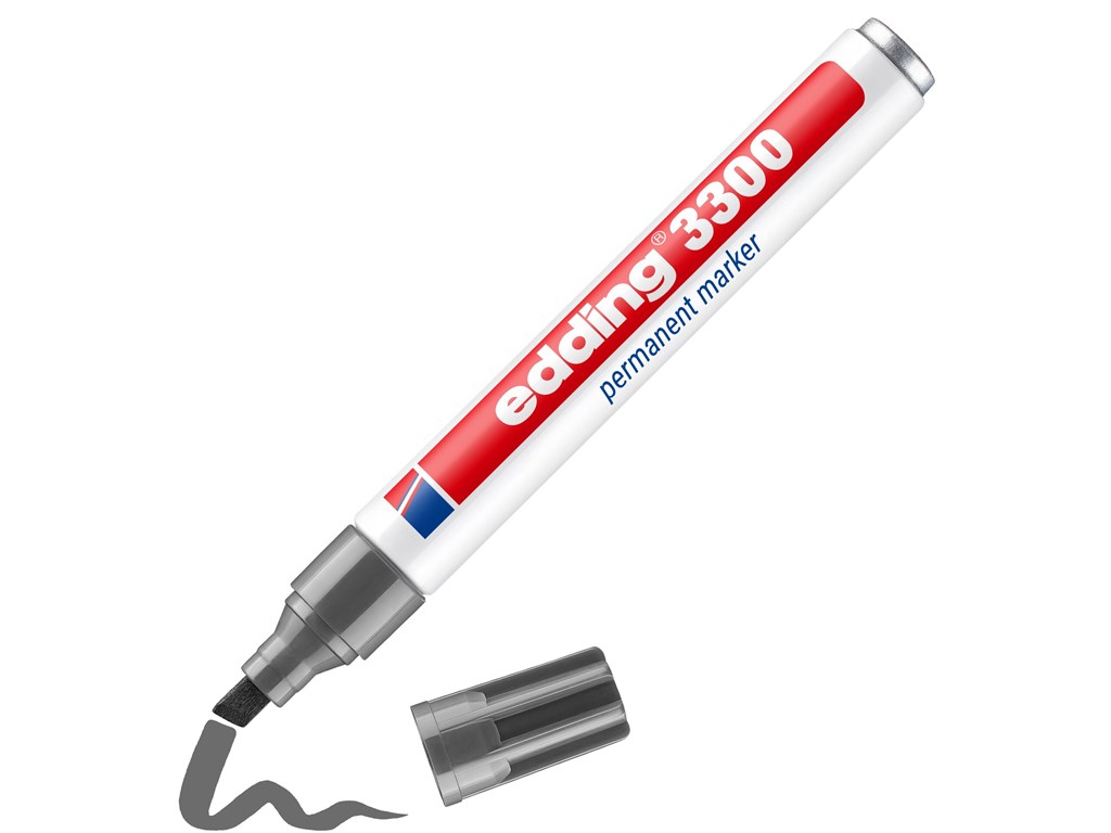 Edding 3300 Permanentmarker, 10er Pack Orange – Keilspitze 1-5 Mm, Wasserfest & Wischfest