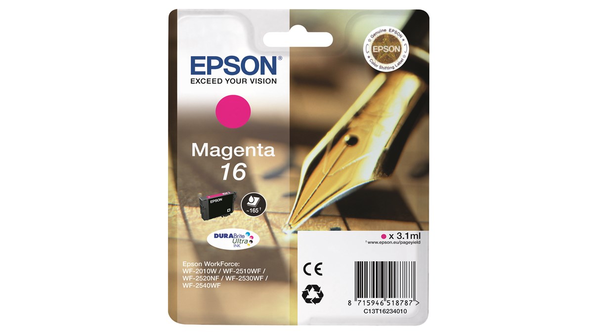 Epson 16 Tintenpatrone magenta (C13T16234012)