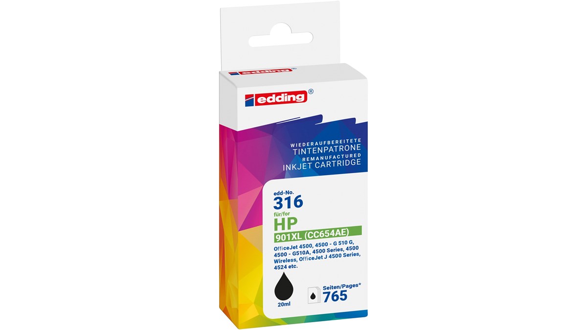 Penguin 901 XL Tintenpatrone (1x Schwarz) – Kompatibel Mit HP OfficeJet 4500, J4500, J4600 Uvm.