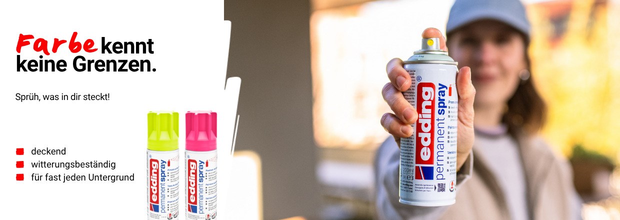 edding Spray - Farbe ohne Grenzen