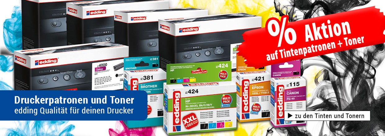Sparpreise bei Tinte und Toner