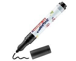 edding 14 FUNTASTICS Kinderfasermaler Schwarz, Rundspitze 3 mm