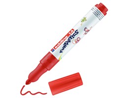 edding 14 FUNTASTICS Kinderfasermaler Rot, Rundspitze 3 mm