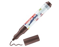 edding 14 FUNTASTICS Kinderfasermaler Braun, Rundspitze 3 mm