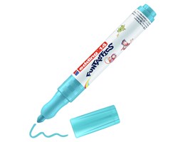 edding 14 FUNTASTICS Kinderfasermaler Hellblau, Rundspitze 3 mm
