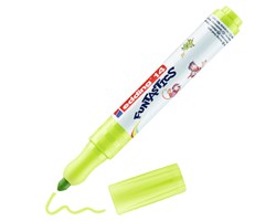 edding 14 FUNTASTICS Kinderfasermaler Gelbgrün, Rundspitze 3 mm