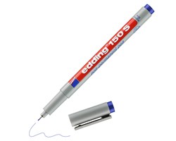 edding 150 S Non-permanenter Folienschreiber blau, Rundspitze 0,3 mm