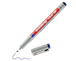 edding 152 M Non-permanenter Folienschreiber blau, Rundspitze 1 mm
