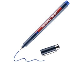 edding 1800 Präzisionsfeinschreiber blau, Kunststoffspitze 0,25 mm