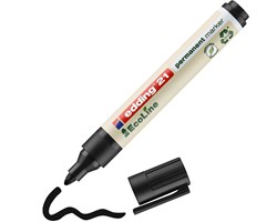 edding 21 EcoLine Permanentmarker schwarz, Rundspitze 1,5-3 mm