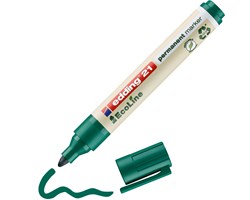 edding 21 EcoLine Permanentmarker Grün, Rundspitze 1,5-3 mm