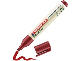 edding 22 EcoLine Permanentmarker rot, Keilspitze 1-5 mm