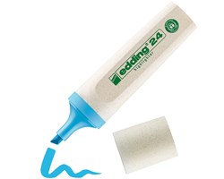 edding 24 EcoLine Textmarker hellblau, Keilspitze 2-5 mm