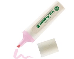 edding 24 EcoLine Pastell Textmarker rosa, Keilspitze 2-5 mm