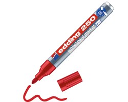 edding 250 Whiteboardmarker rot, Rundspitze 1,5-3 mm