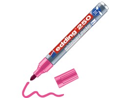 edding 250 Whiteboardmarker rosa, Rundspitze 1,5-3 mm