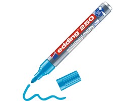 edding 250 Whiteboardmarker hellblau, Rundspitze 1,5-3 mm