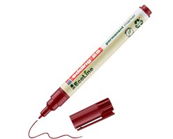 edding 25 EcoLine Permanentmarker rot, Rundspitze 1 mm