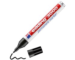edding 3000 Permanentmarker schwarz, Rundspitze 1,5-3 mm