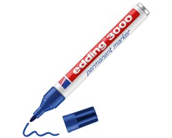 edding 3000 Permanentmarker blau, Rundspitze 1,5-3 mm