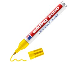 edding 3000 Permanentmarker gelb, Rundspitze 1,5-3 mm