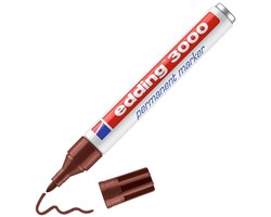edding 3000 Permanentmarker braun, Rundspitze 1,5-3 mm