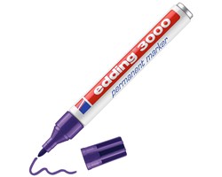 edding 3000 Permanentmarker violett, Rundspitze 1,5-3 mm