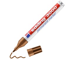 edding 3000 Permanentmarker ocker, Rundspitze 1,5-3 mm