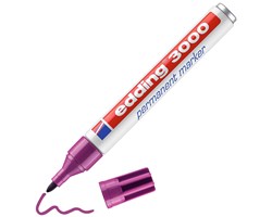 edding 3000 Permanentmarker rot-violett, Rundspitze 1,5-3 mm