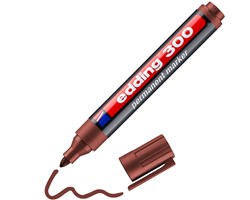 edding 300 Permanentmarker braun, Rundspitze 1,5-3 mm