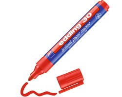 edding 30 Brilliant-Papiermarker rot, Rundspitze 1,5-3 mm