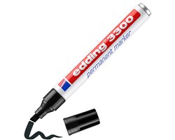 edding 3300 Permanentmarker schwarz, Keilspitze 1-5 mm