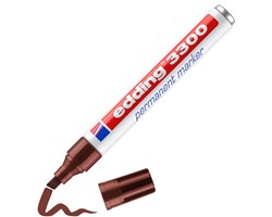 edding 3300 Permanentmarker braun, Keilspitze 1-5 mm