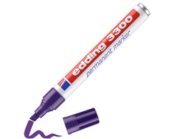 edding 3300 Permanentmarker violett, Keilspitze 1-5 mm