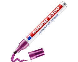 edding 3300 Permanentmarker rot-violett, Keilspitze 1-5 mm