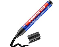 edding 33 Brilliant-Papiermarker schwarz, Keilspitze 1-5 mm