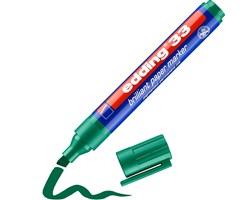 edding 33 Brilliant-Papiermarker grün, Keilspitze 1-5 mm