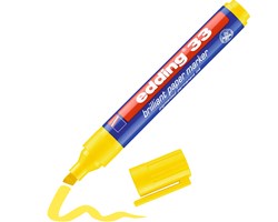 edding 33 Brilliant-Papiermarker gelb, Keilspitze 1-5 mm