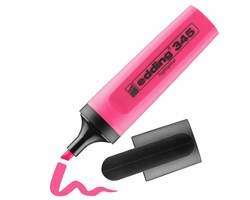 edding 345 Textmarker rosa, Keilspitze 2-5 mm