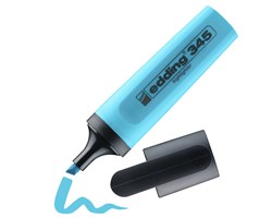 edding 345 Textmarker hellblau, Keilspitze 2-5 mm