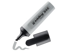 edding 345 Textmarker silbergrau, Keilspitze 2-5 mm