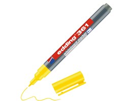 edding 361 Whiteboardmarker gelb, Rundspitze 1 mm