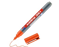 edding 361 Whiteboardmarker orange, Rundspitze 1 mm