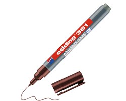 edding 361 Whiteboardmarker braun, Rundspitze 1 mm
