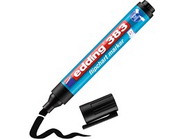 edding 383 Flipchartmarker schwarz, Keilspitze 1-5 mm