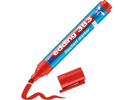 edding 383 Flipchartmarker rot, Keilspitze 1-5 mm
