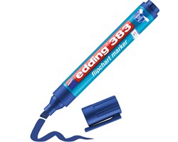 edding 383 Flipchartmarker blau, Keilspitze 1-5 mm